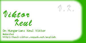 viktor keul business card